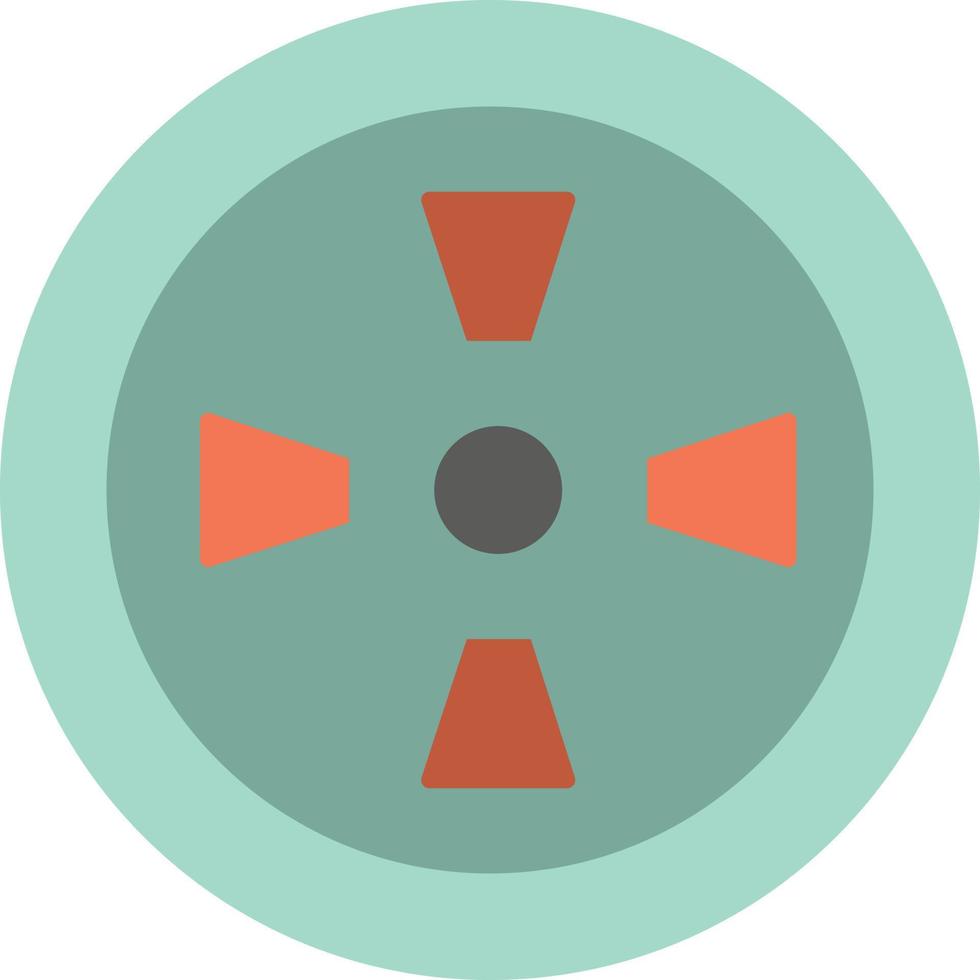Fan Turbine Wind  Flat Color Icon Vector icon banner Template