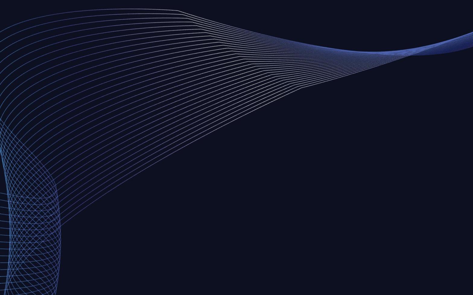 Wave of the Blue Gradient colored lines. High resolution vector