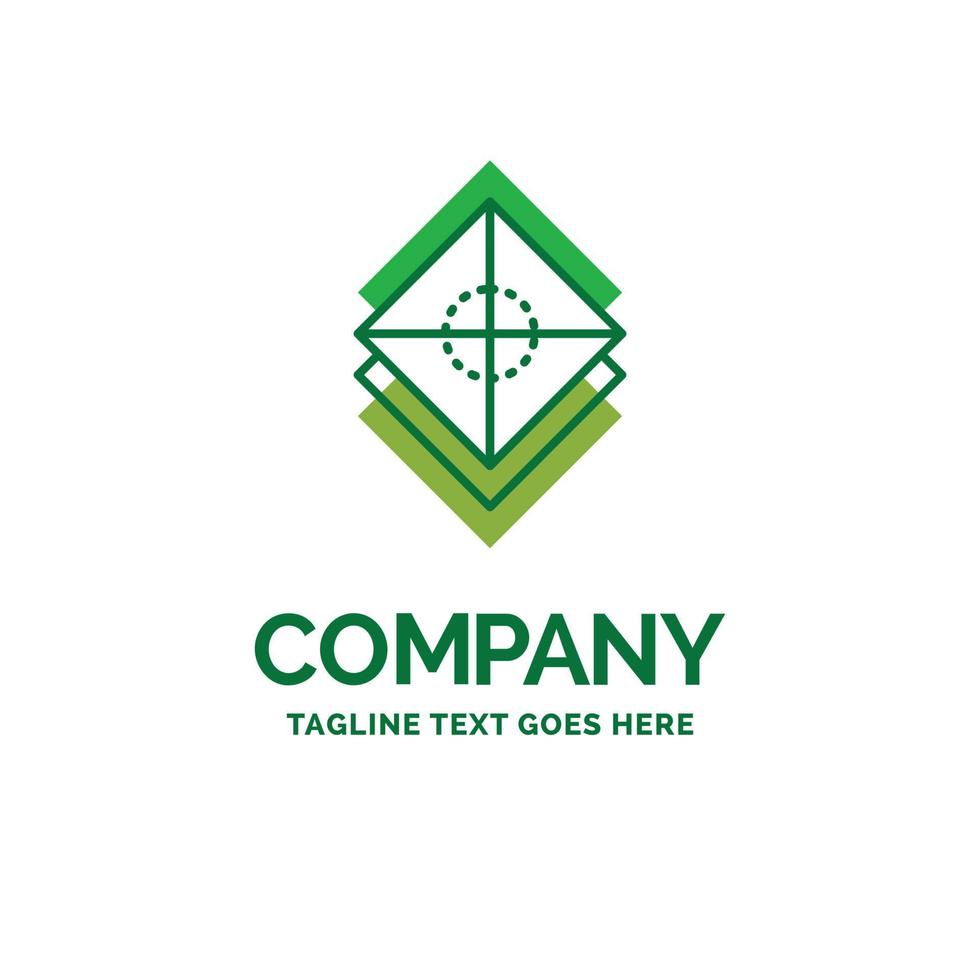 Arrange. design. layers. stack. layer Flat Business Logo template. Creative Green Brand Name Design. vector