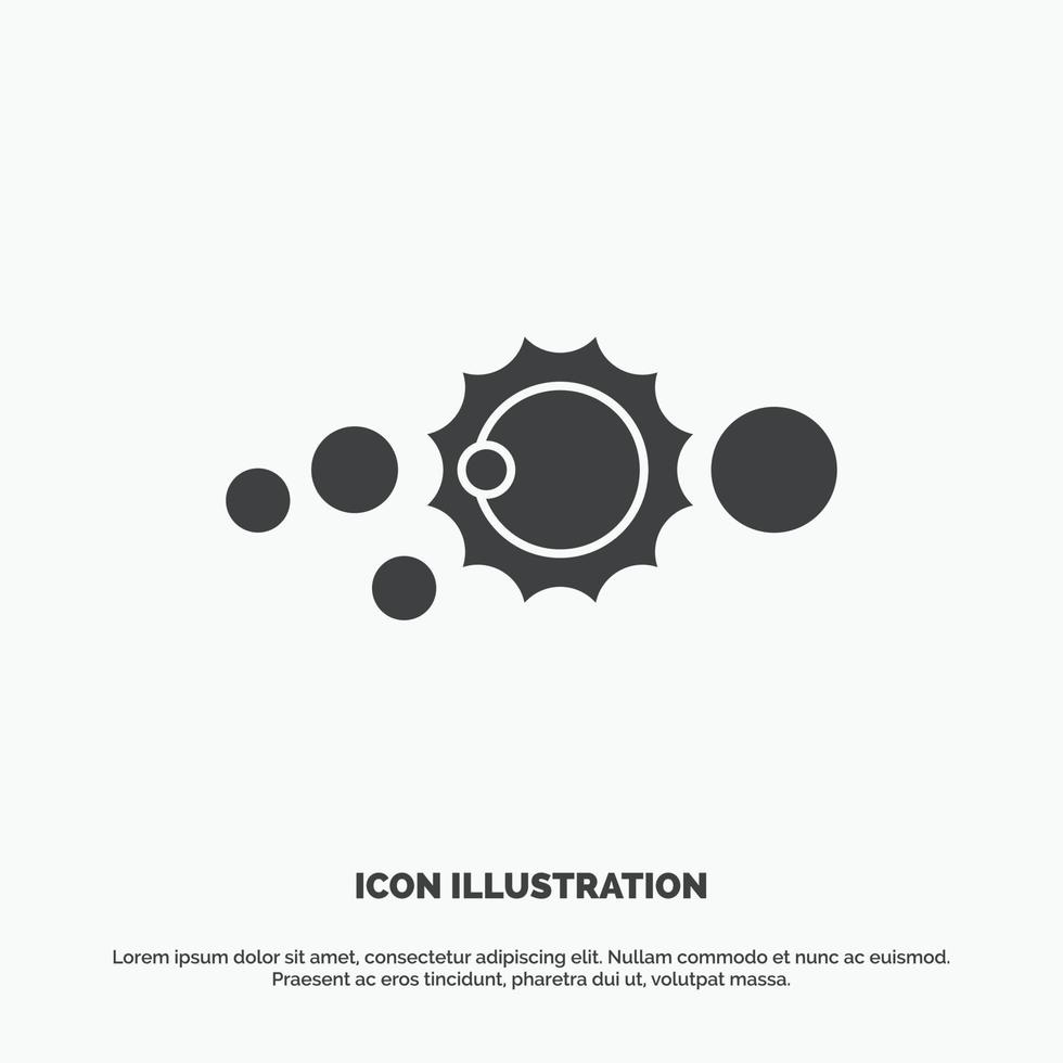 solar. system. universe. solar system. astronomy Icon. glyph vector gray symbol for UI and UX. website or mobile application