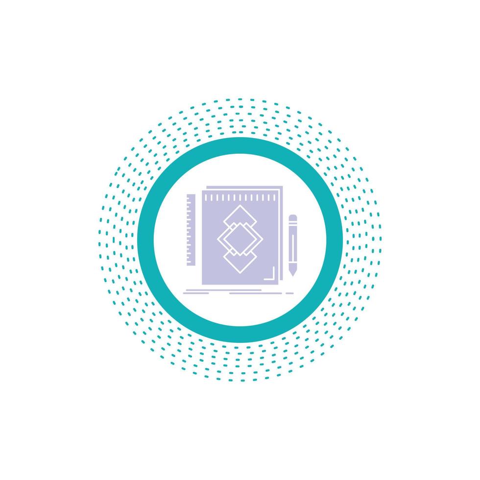 design. Tool. identity. draw. development Glyph Icon. Vector isolated illustration