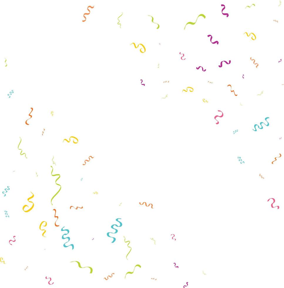 confetti concept design template holiday Happy Day. White Background Celebration Vector illustration.