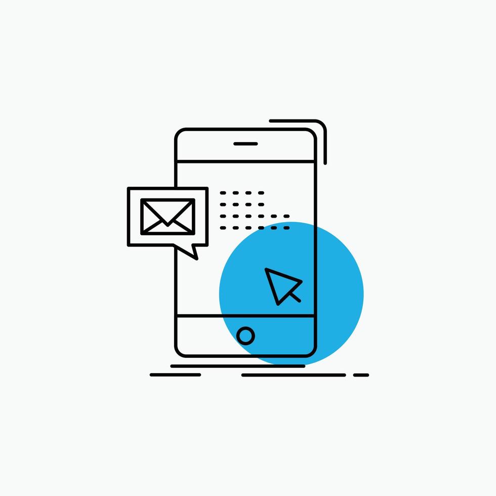 bulk. dialog. instant. mail. message Line Icon vector