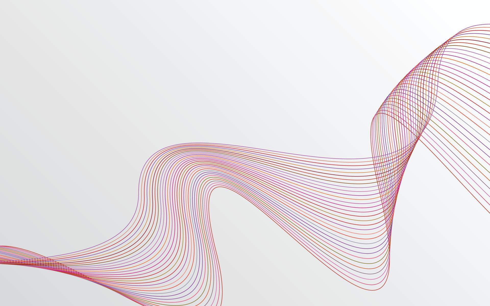 Vector abstract wave background. Red waves background 13036664 Vector