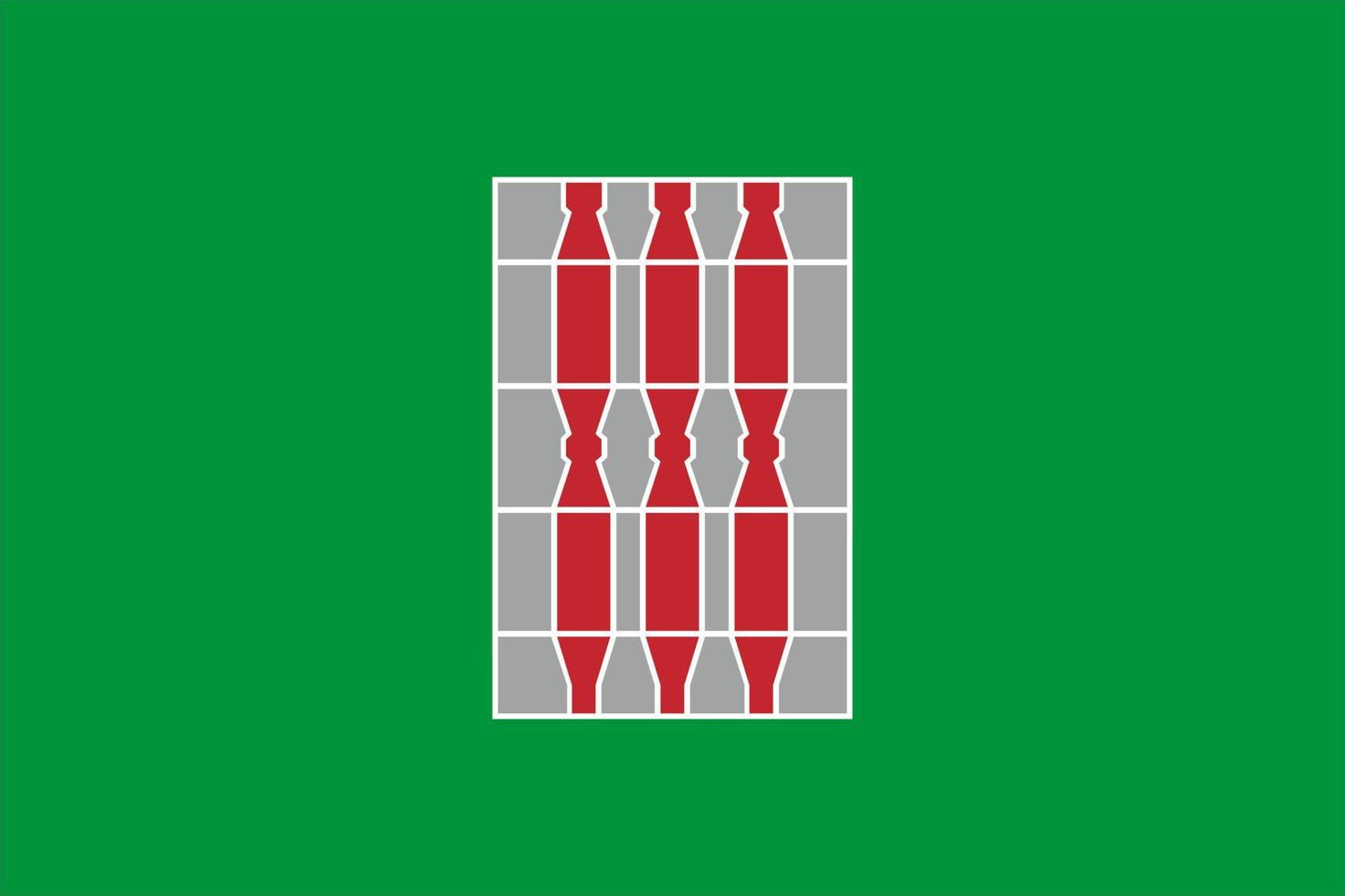 bandera de umbría. región de italia. ilustración vectorial vector