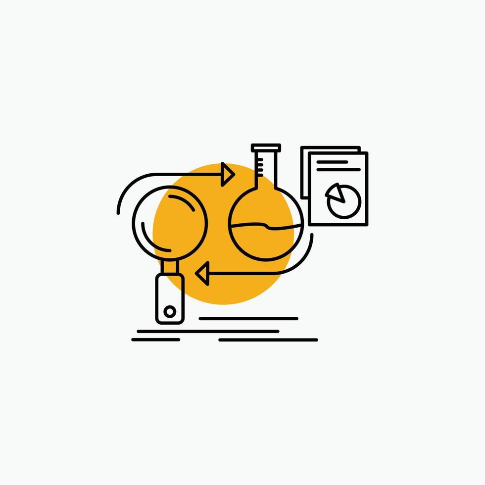 Analysis. business. develop. development. market Line Icon vector