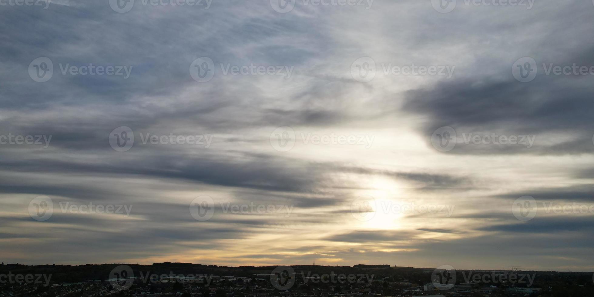 Gorgeous high angle view of Clouds and Sky over England photo