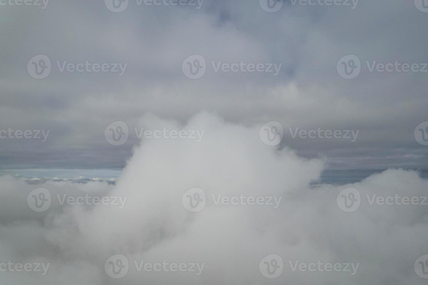 Beautiful Sky with Dramatic Clouds Drone's High Angle Footage over City of England UK photo