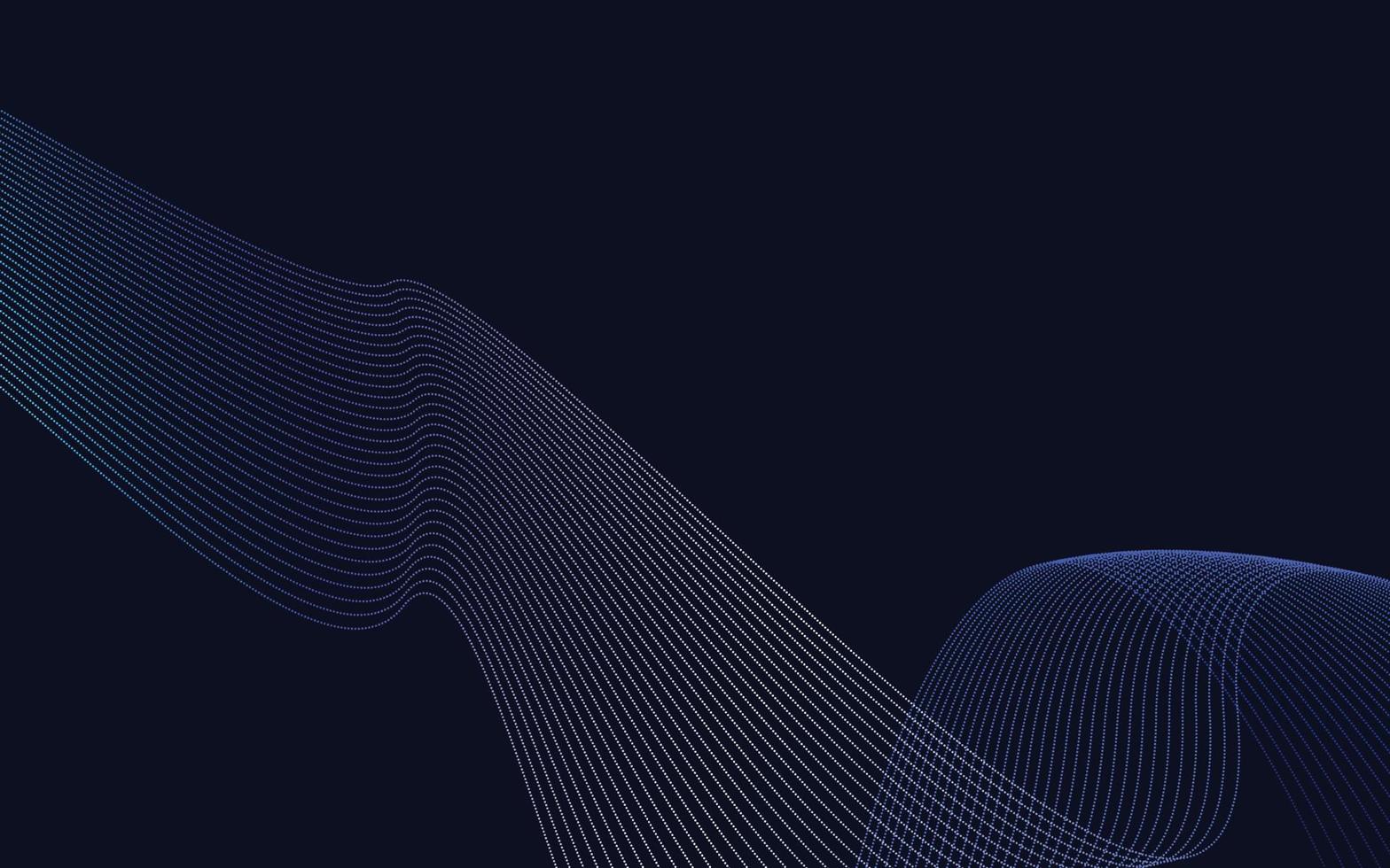 Wave with shadow. Abstract Blue Gradient lines on a background vector