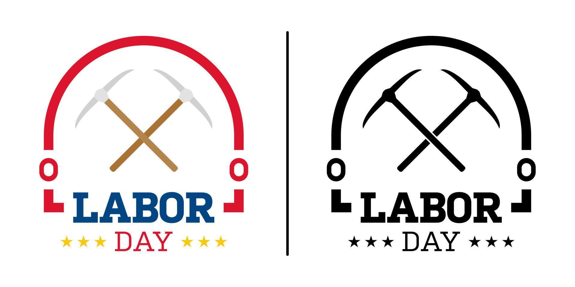 Happy Labor Day banner isolated on white background vector