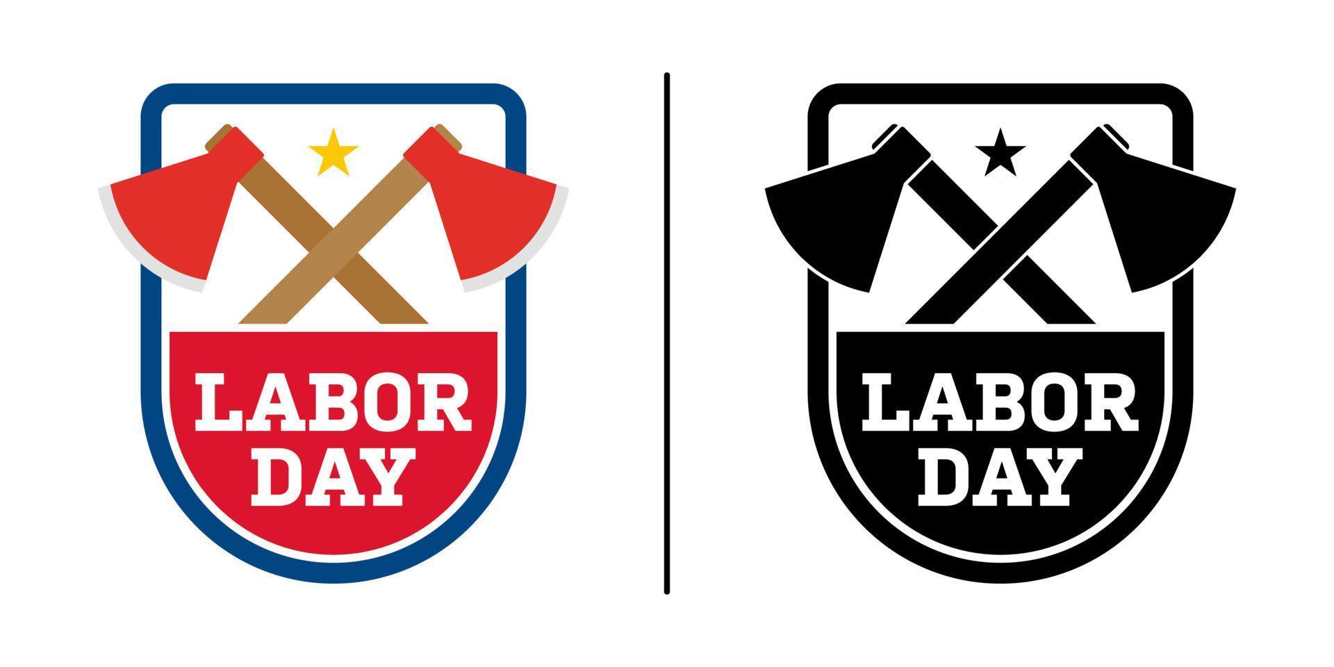 Happy Labor Day banner isolated on white background vector