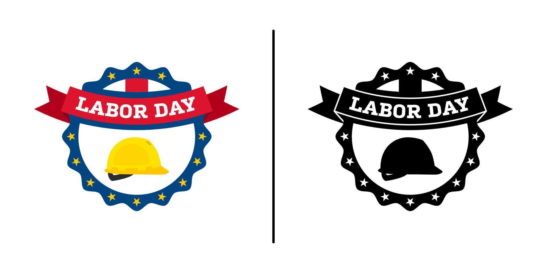 Happy Labor Day banner isolated on white background vector