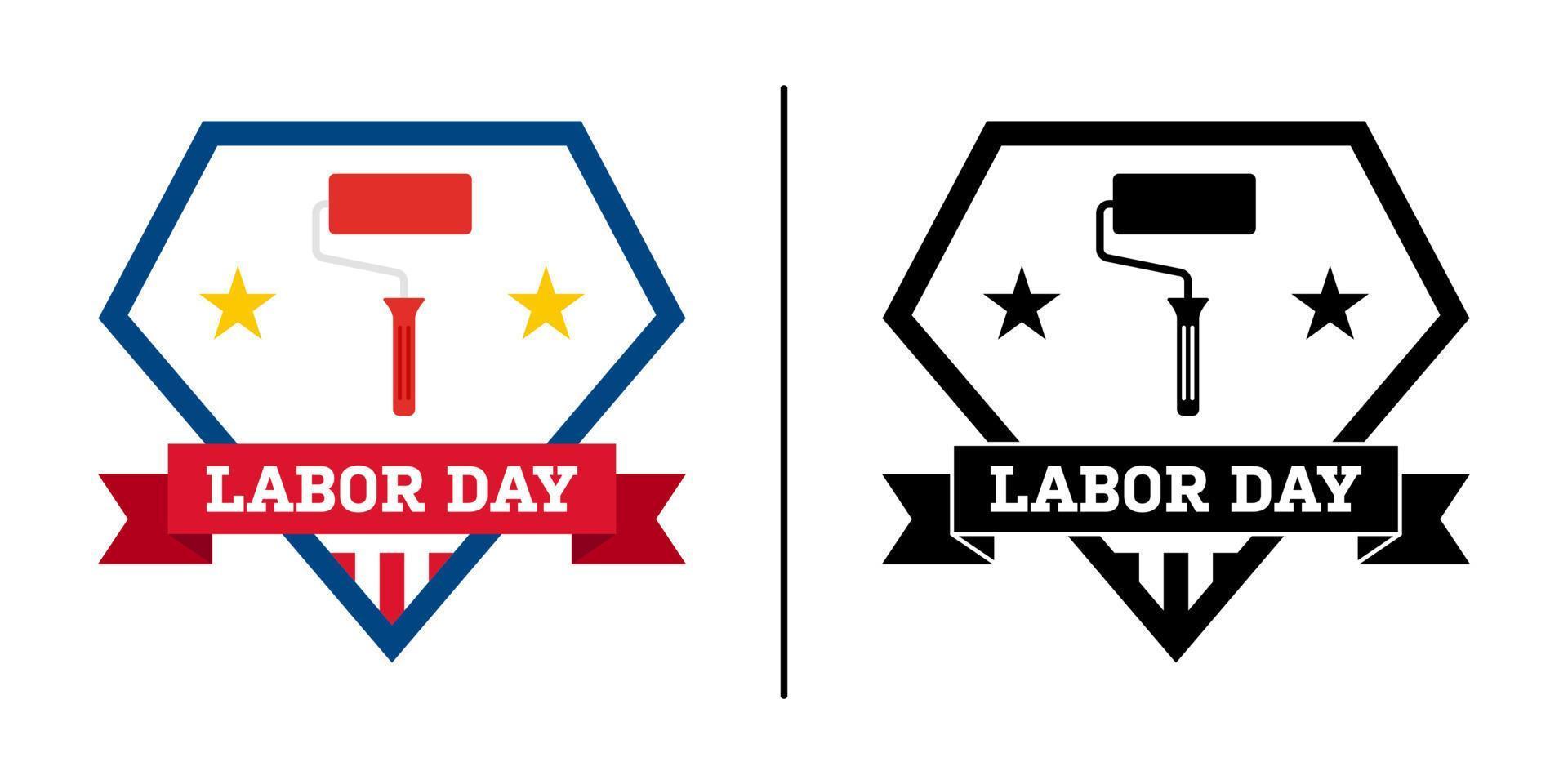 Happy Labor Day banner isolated on white background vector