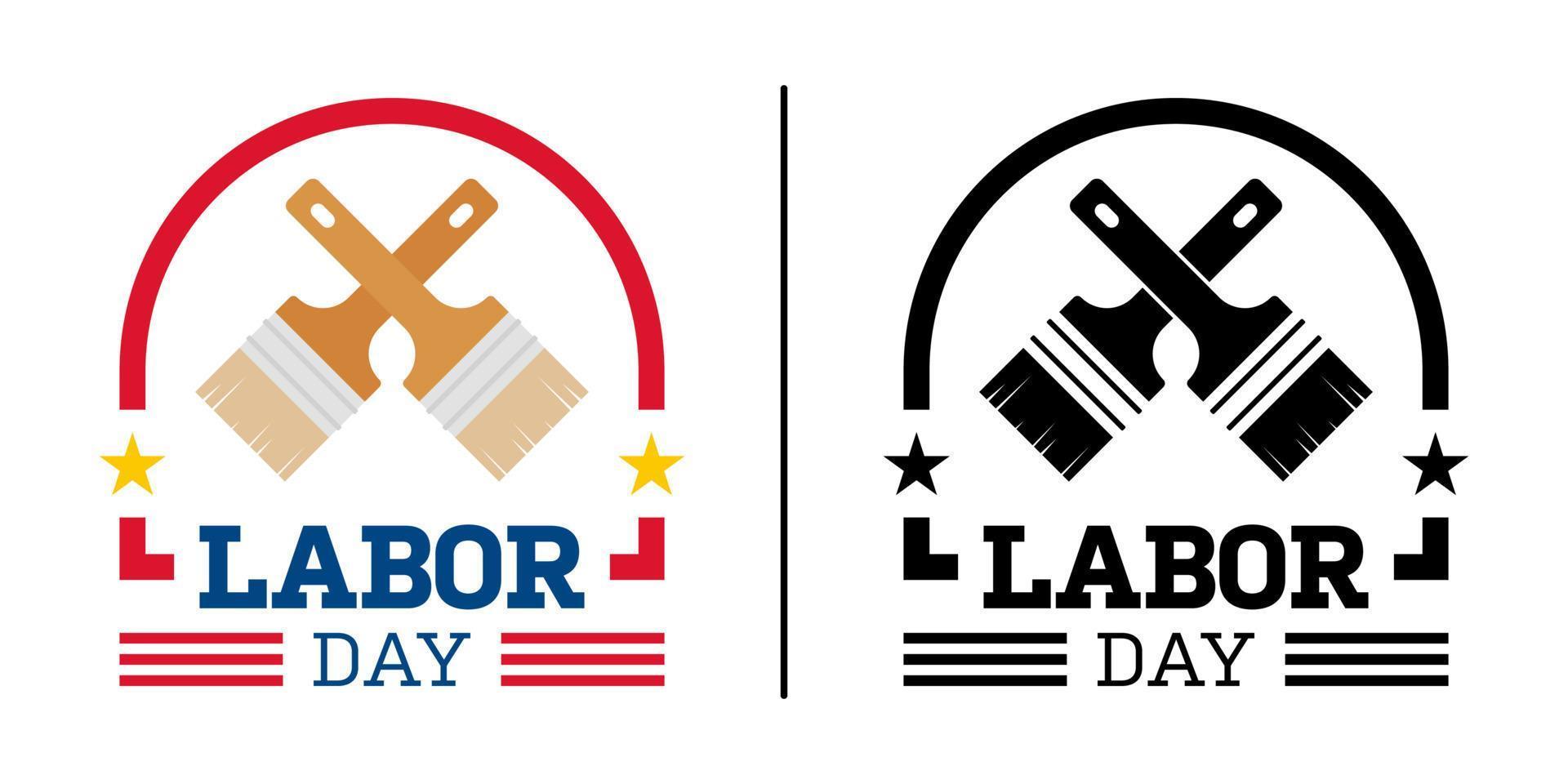 Happy Labor Day banner isolated on white background vector