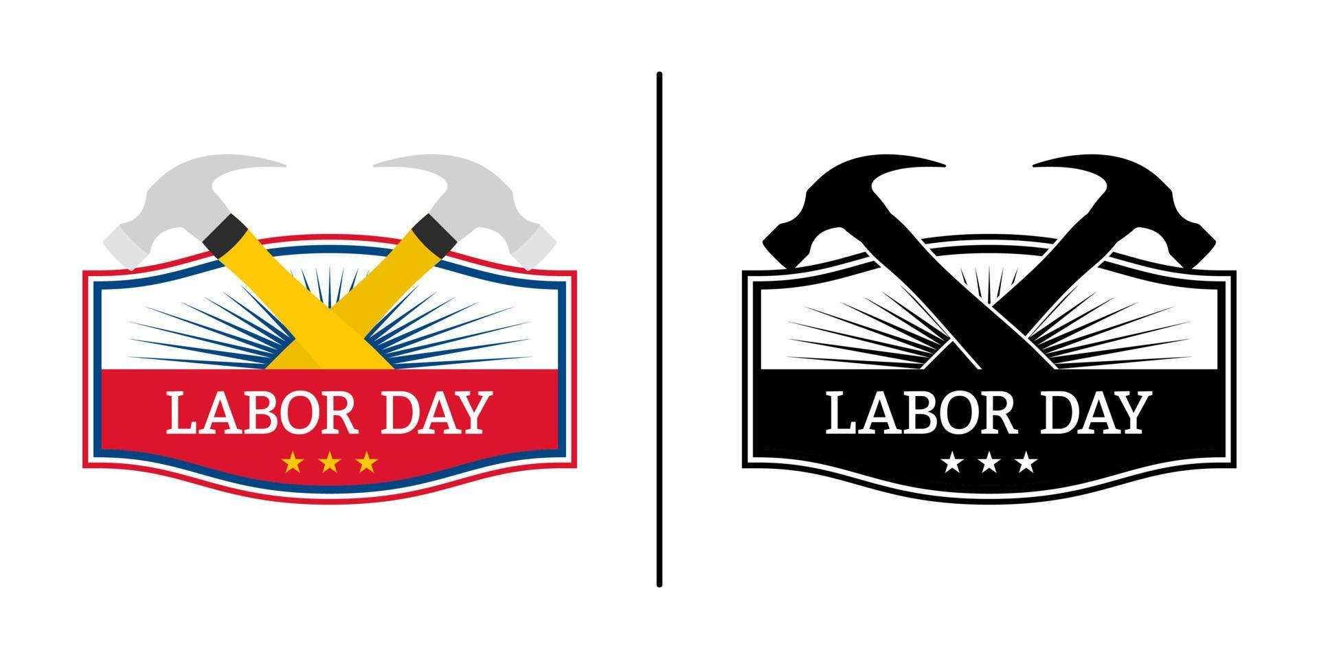 Happy Labor Day banner isolated on white background vector