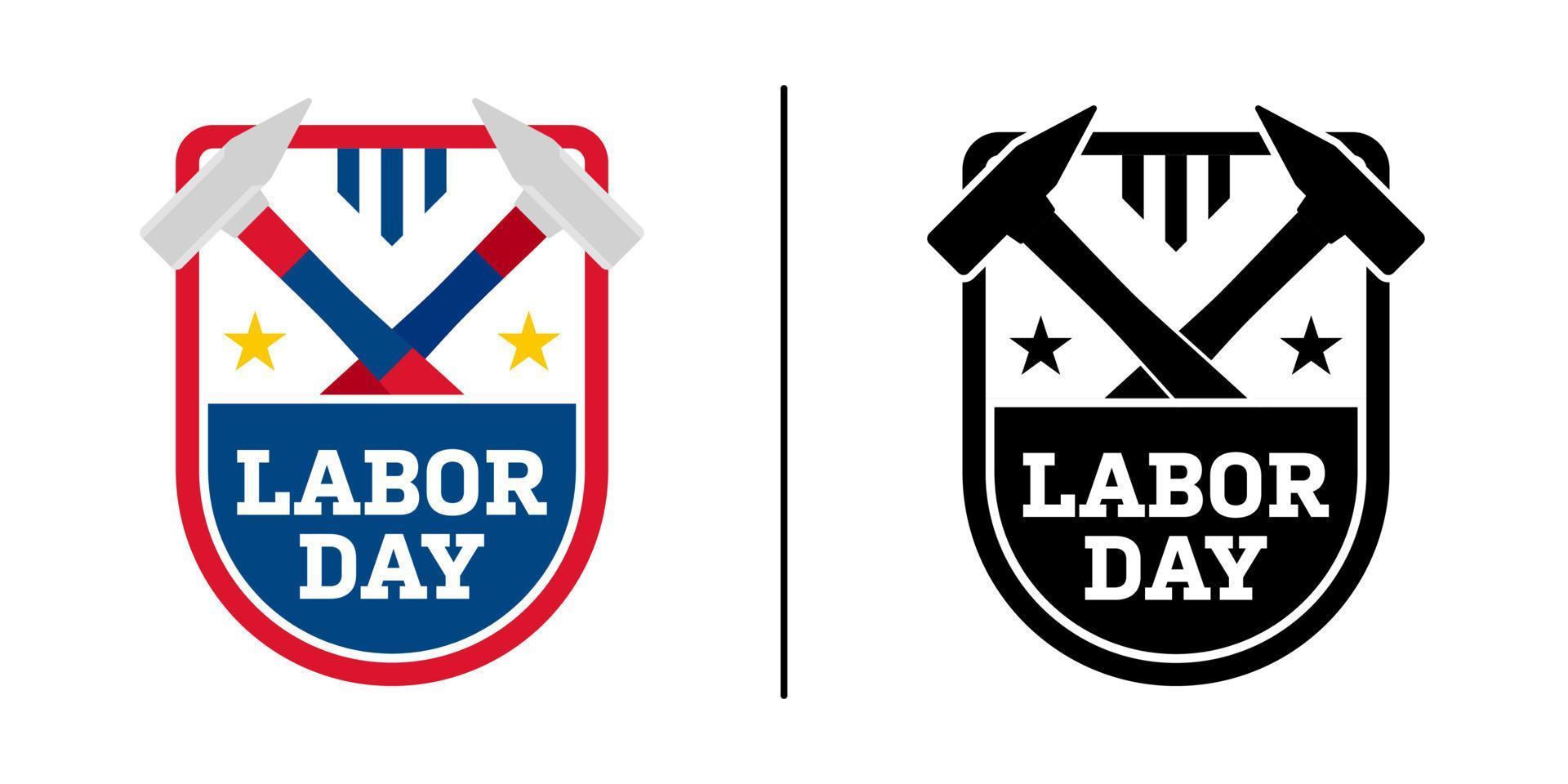 Happy Labor Day banner isolated on white background vector
