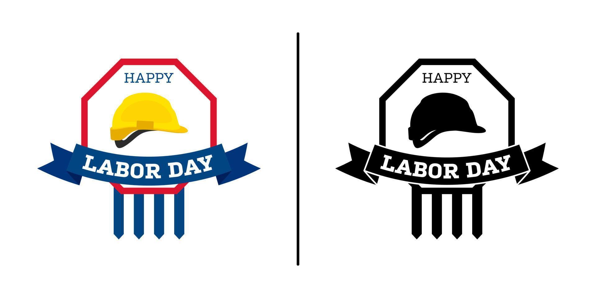 Happy Labor Day banner isolated on white background vector