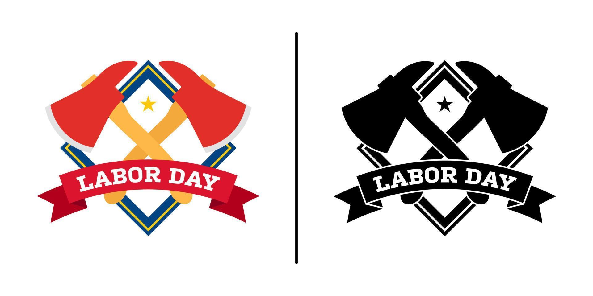 Happy Labor Day banner isolated on white background vector