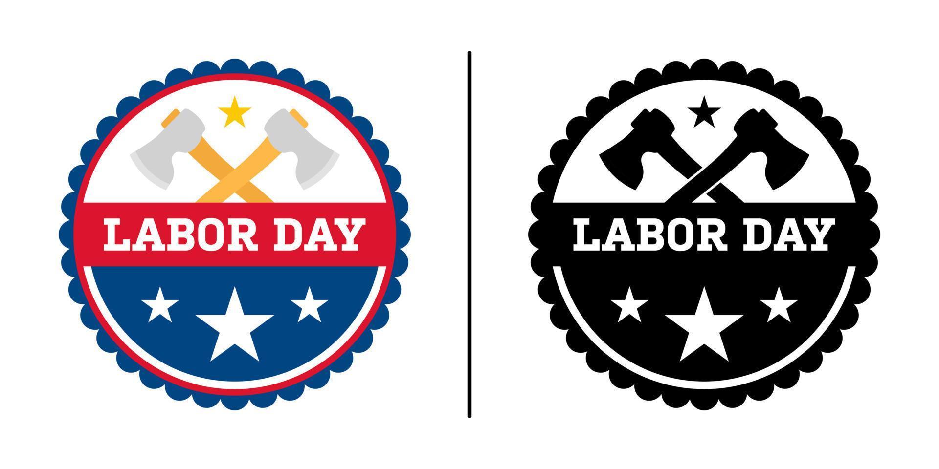 Happy Labor Day banner isolated on white background vector