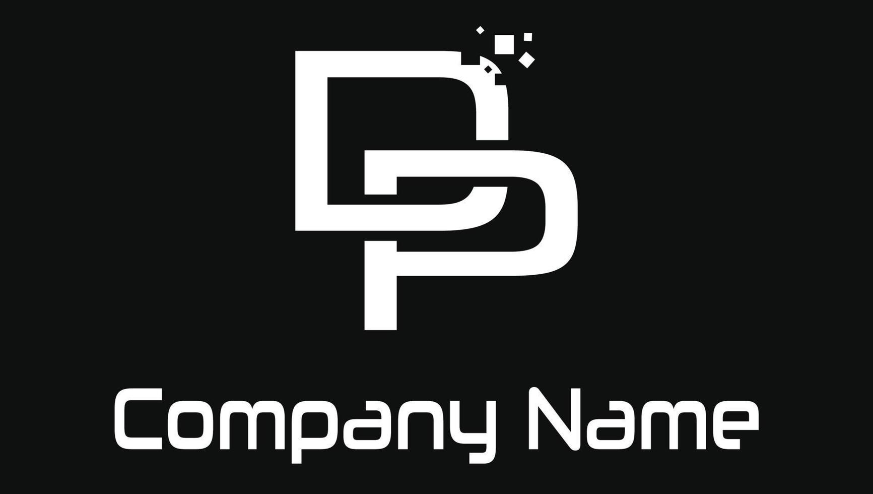 Letters DP Name Initials Modern Minimal Logo Design Template 13038859
