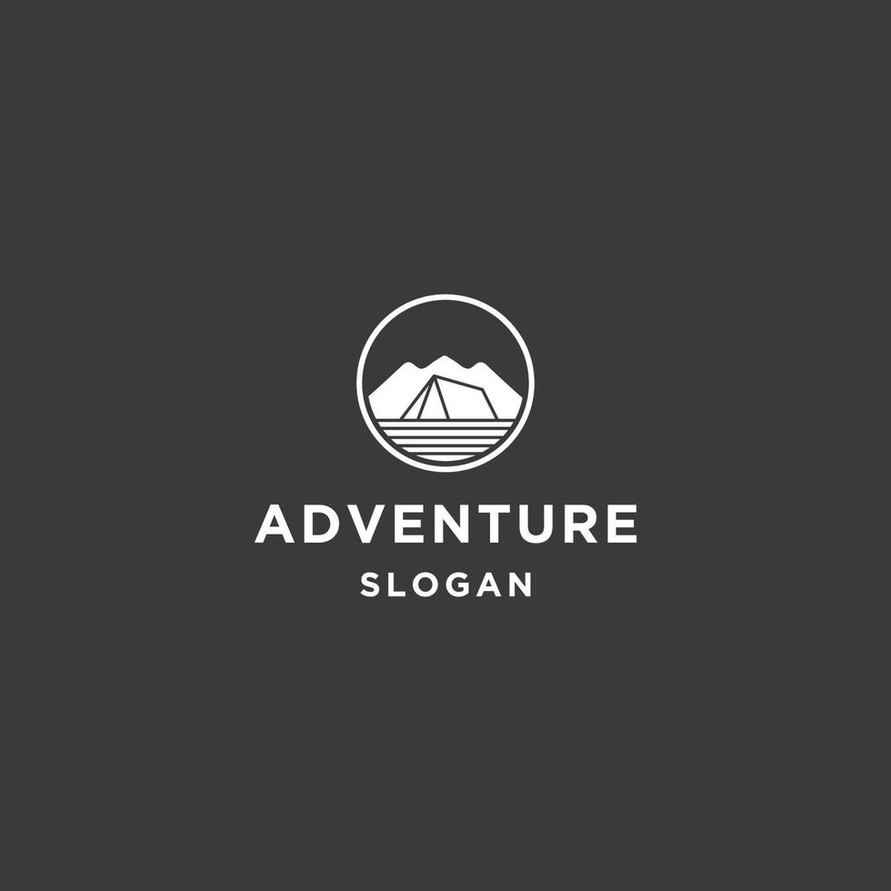 Adventure logo icon flat design template vector