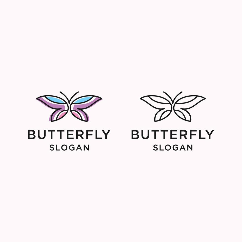 Butterfly logo icon design template vector illustration