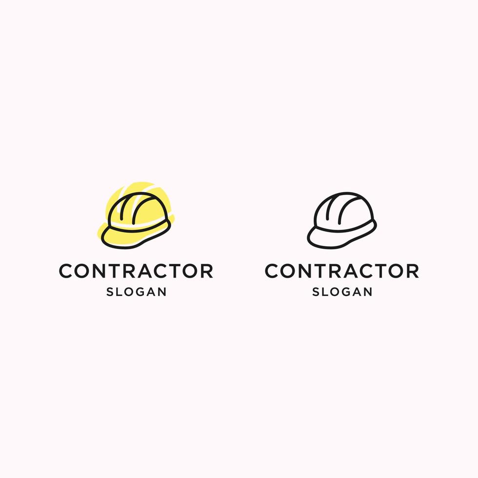 contractor and engineer logo vector design