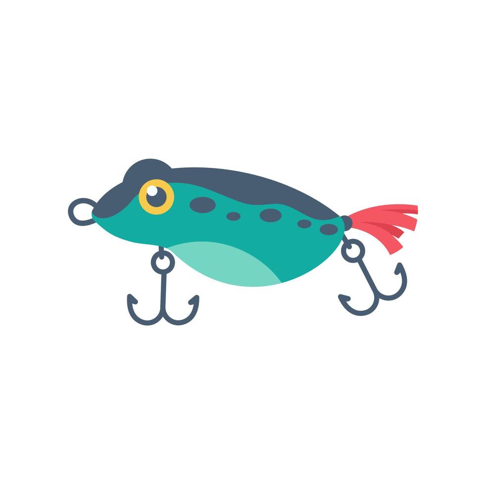 Lure for fishing rods Fishing equipment. Leisure activities at the lake vector