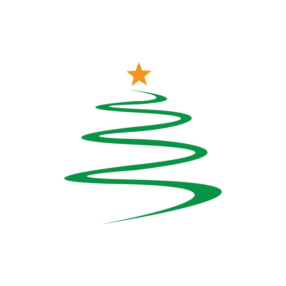 icono de arbol de navidad vector