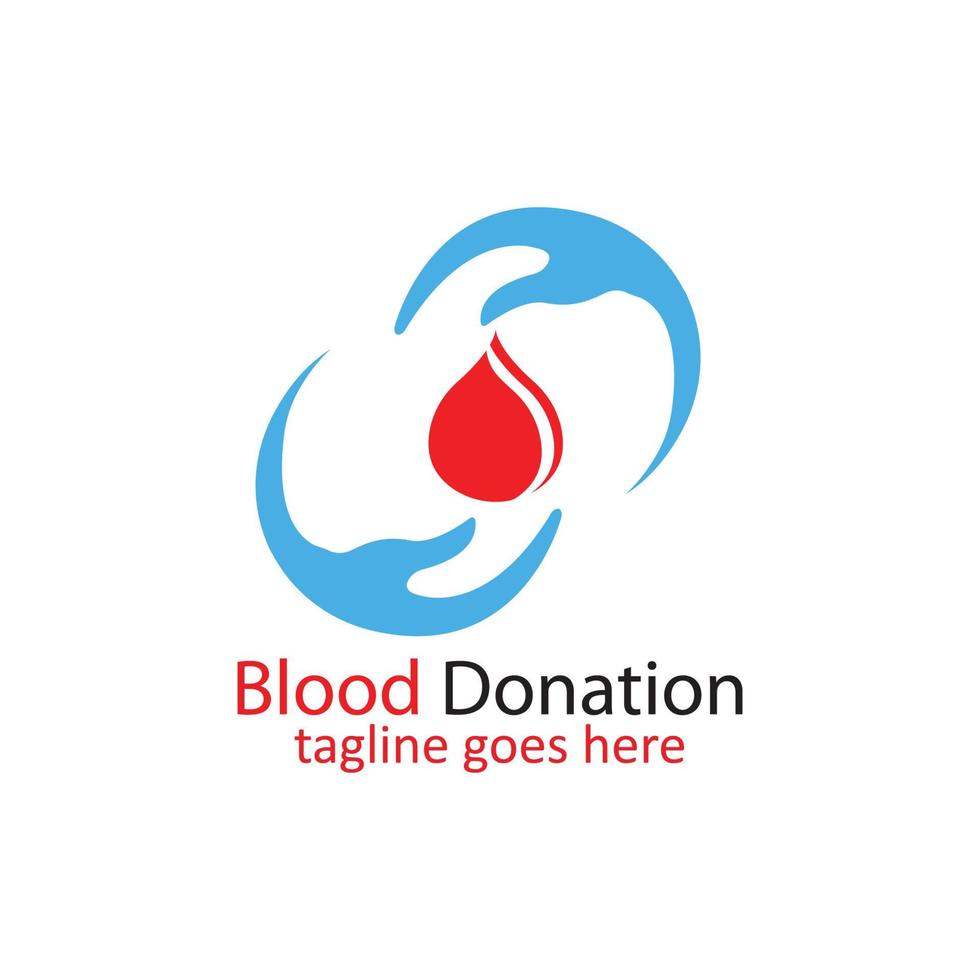 Blood Donation Logo Template Design Vector