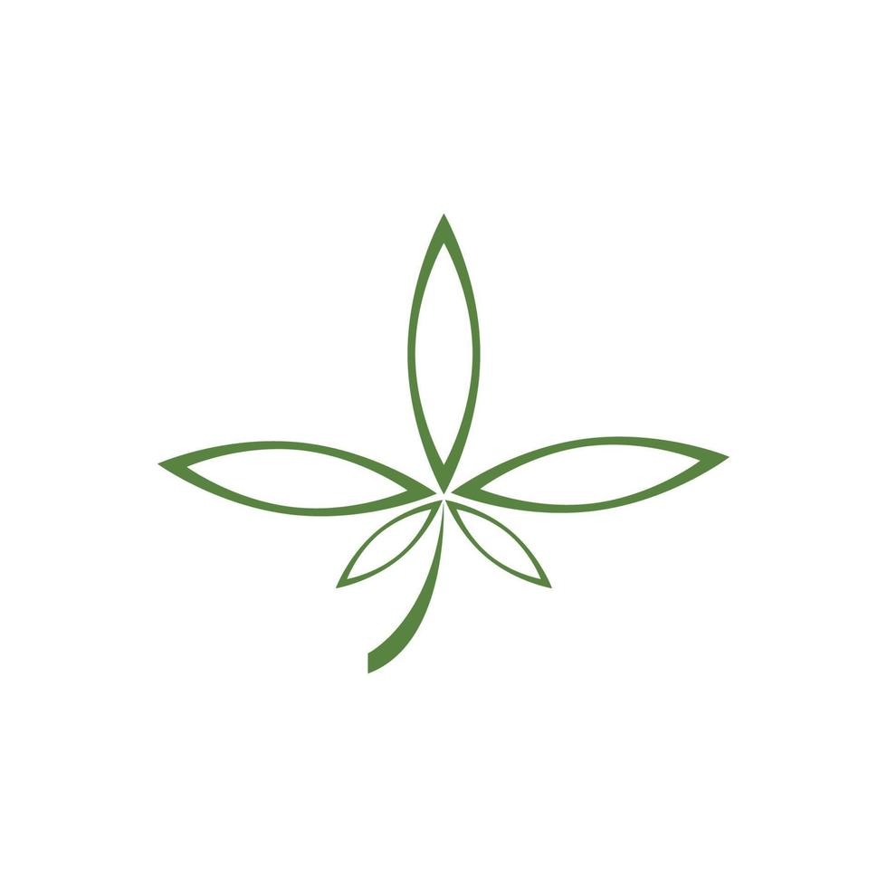 Cannabis leaf vector illustration icon design