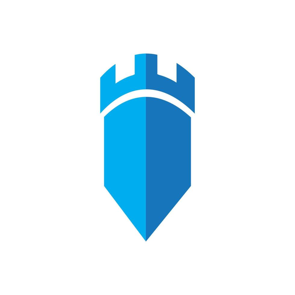 castle icon logo vector