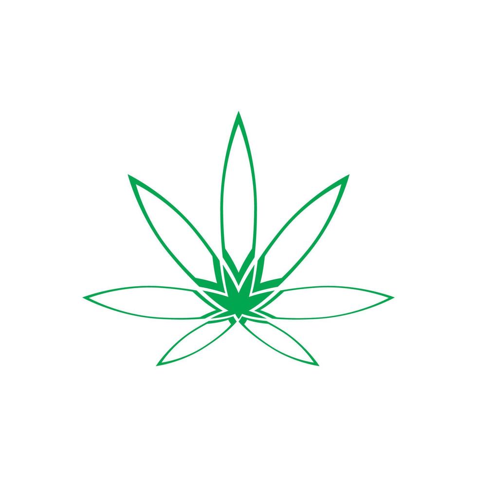 Cannabis leaf vector illustration icon design