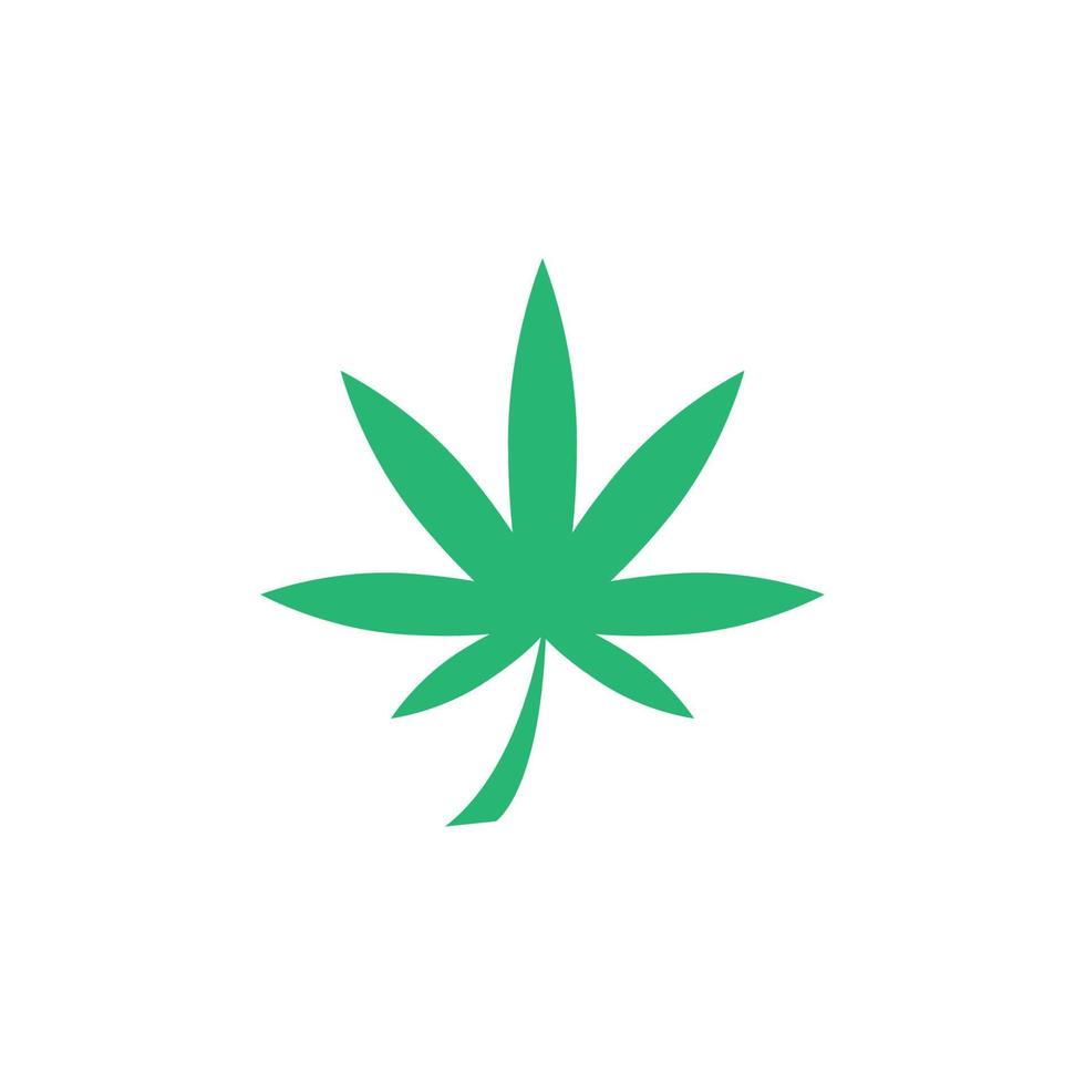 Cannabis leaf vector illustration icon design