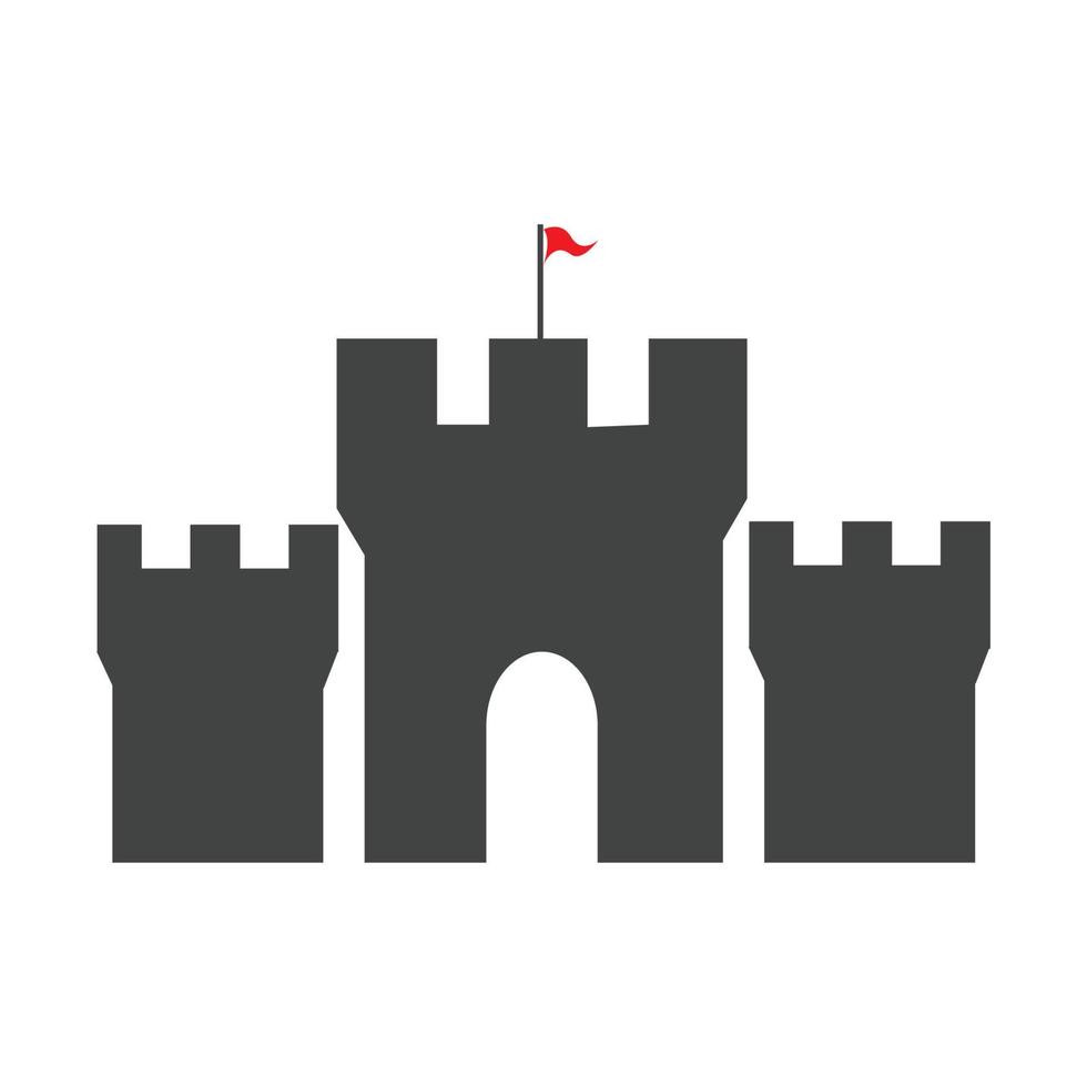 castle icon logo vector