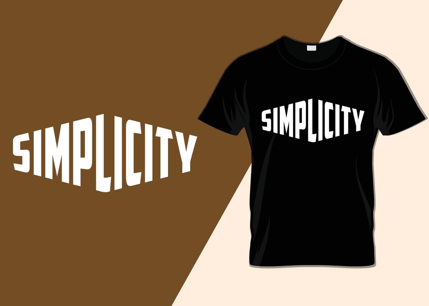 Simplicity T-shirt design vector
