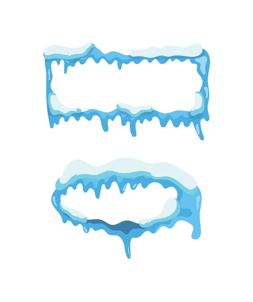 Collection of Icicles vector