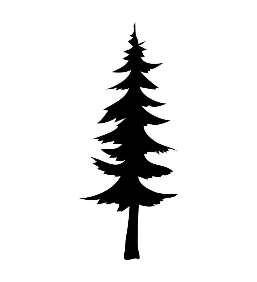 ilustrador vectorial de árbol de navidad vector