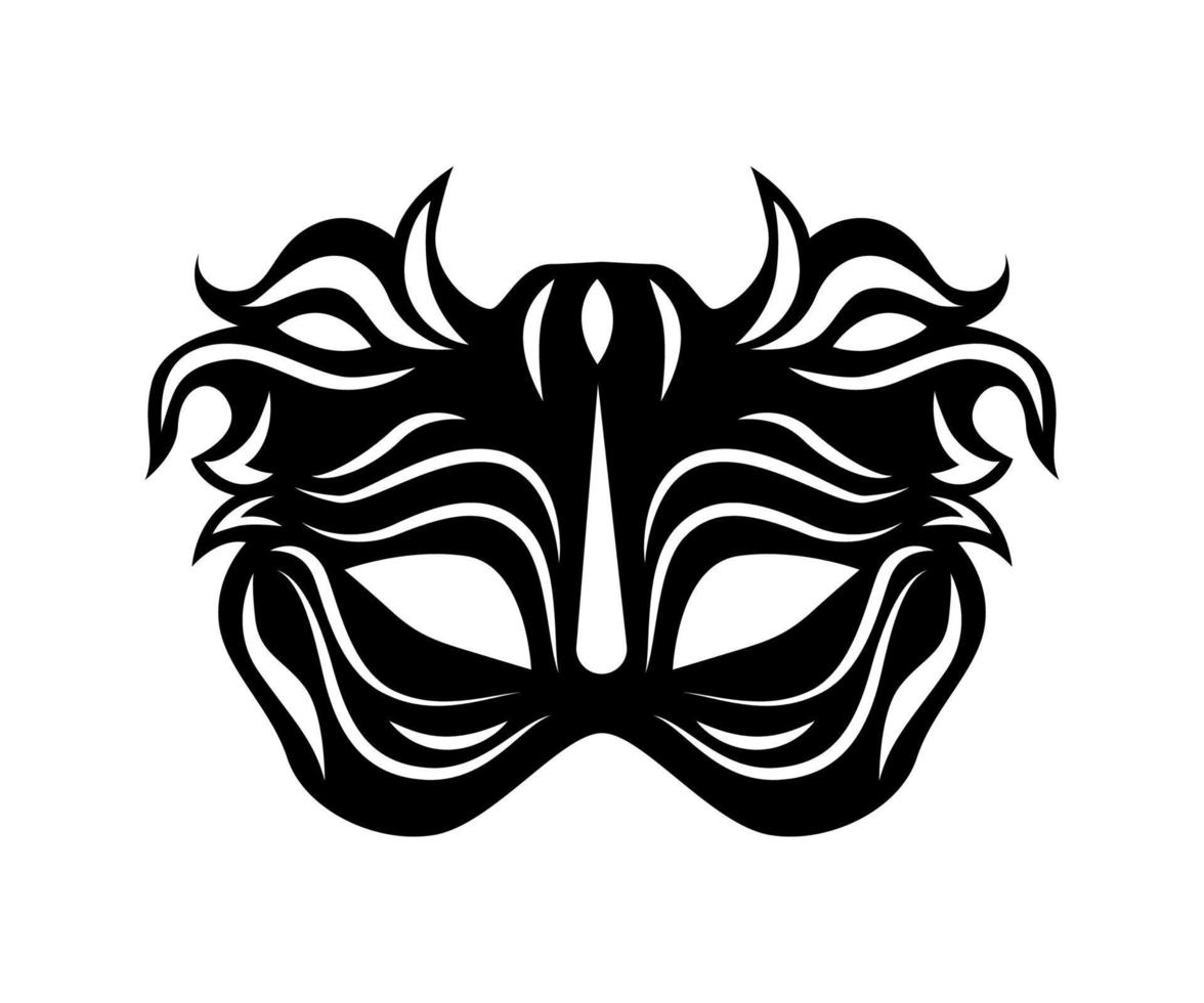 Black Carnival Mask vector