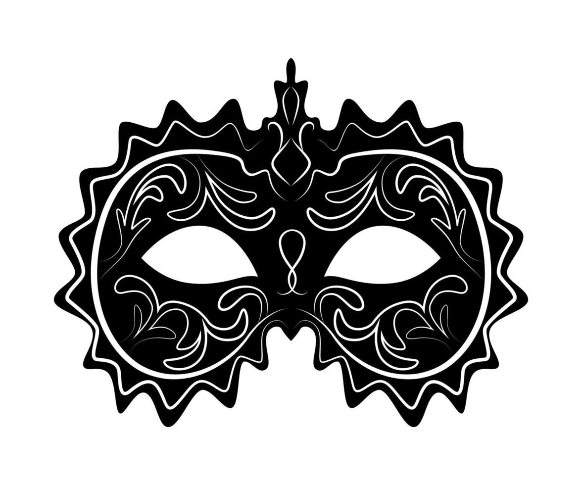 Black Carnival Mask vector