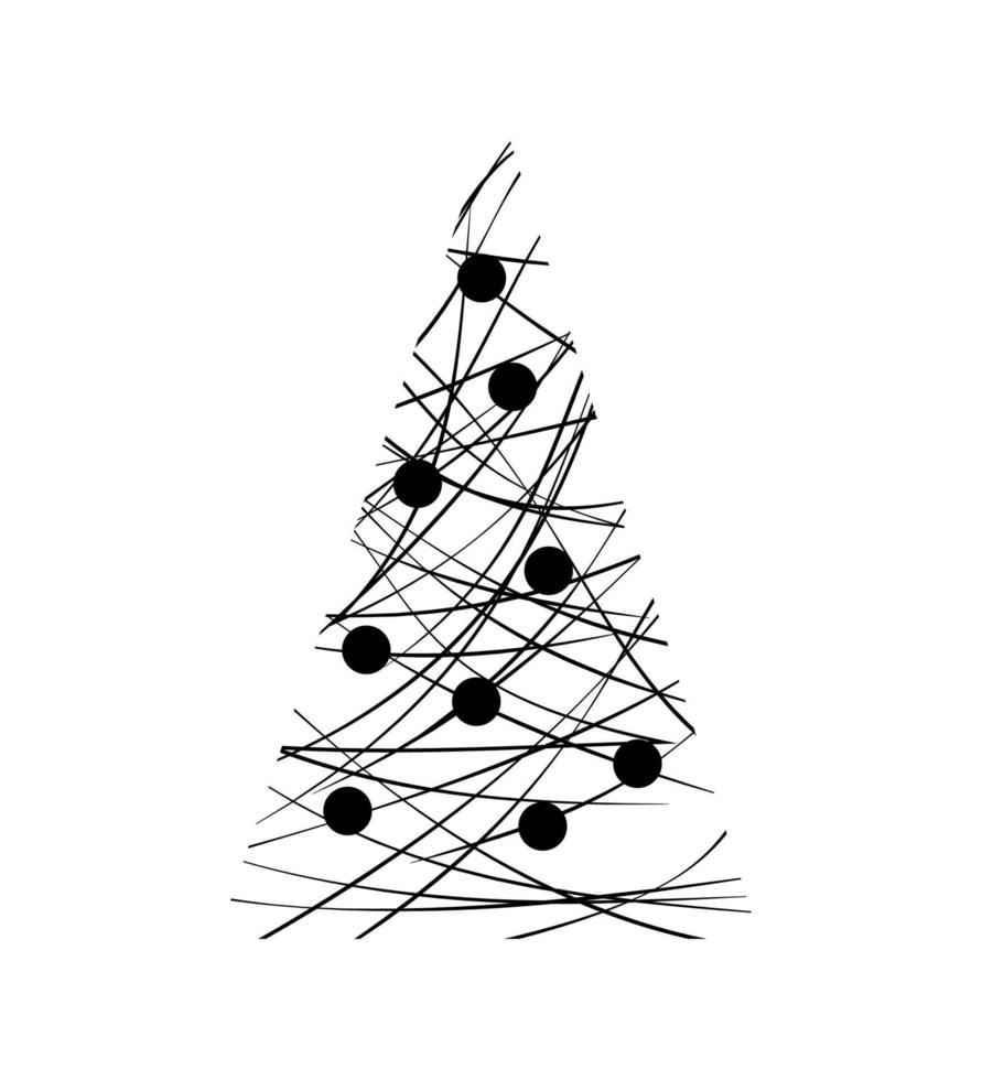 Vector illustrator of  Christmas tree