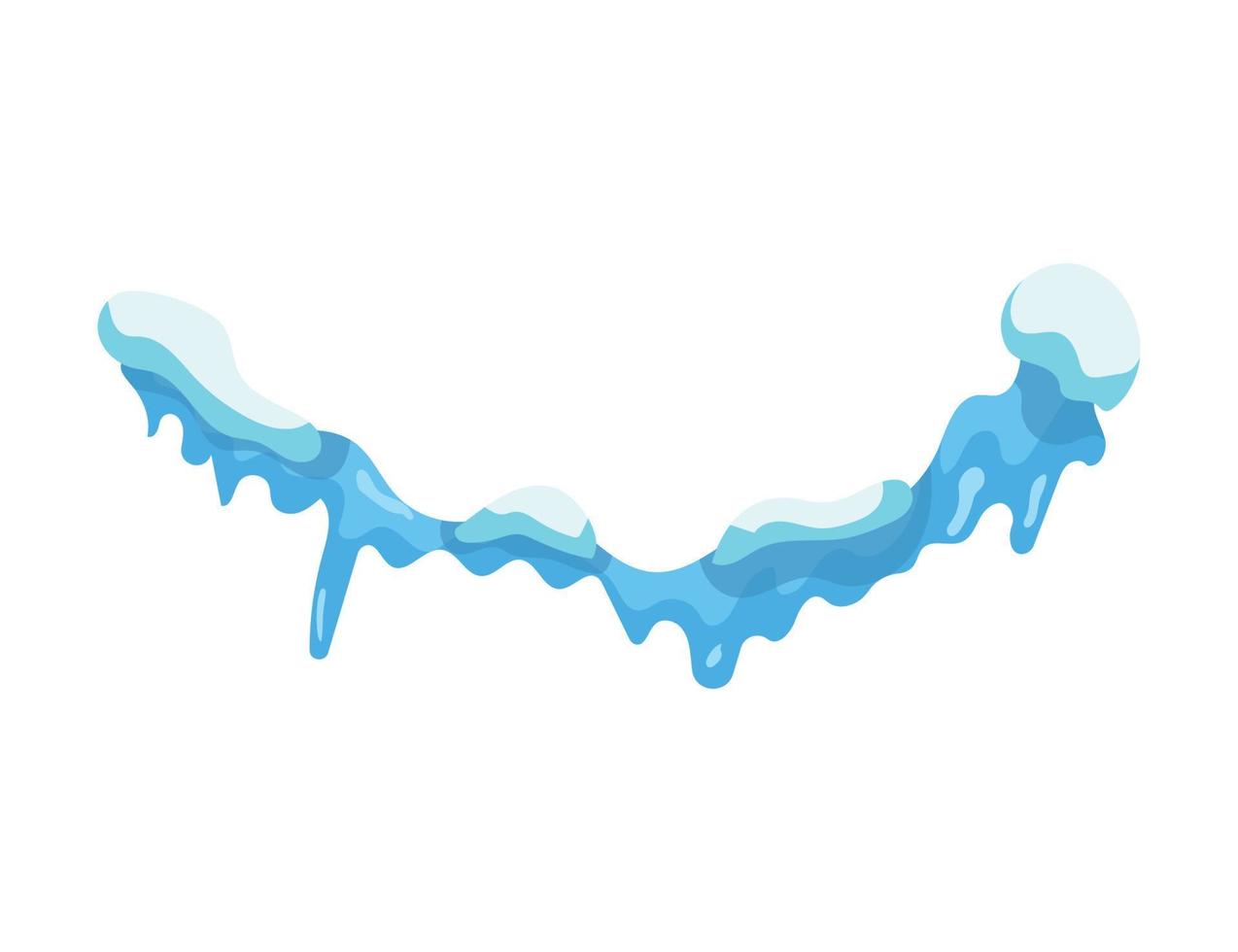 Illustration of icicles vector