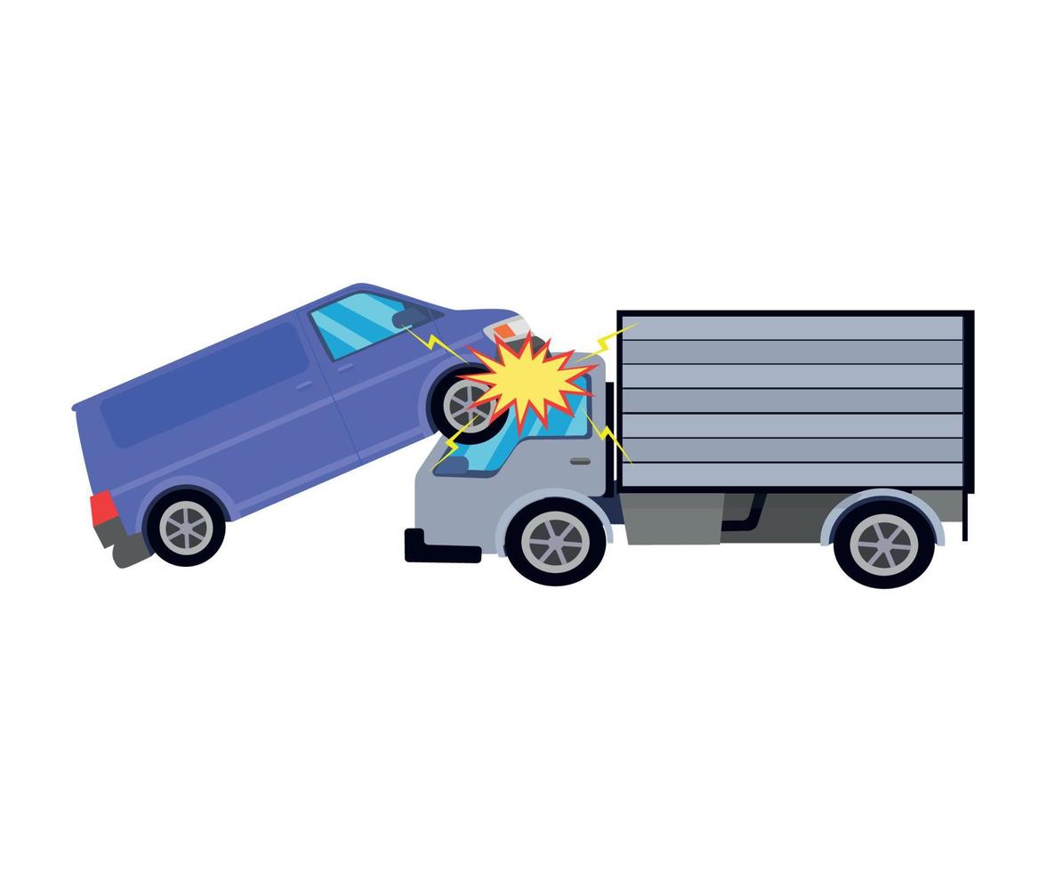 Car Crashes Illustration vector