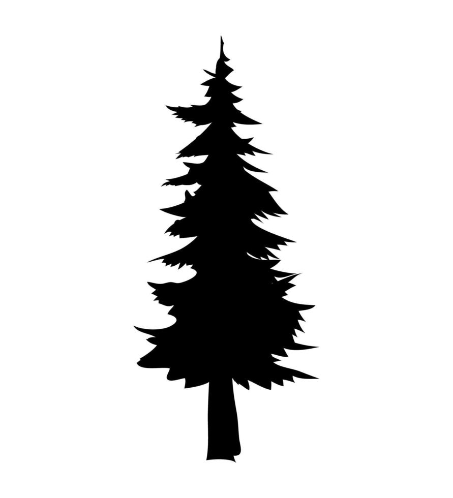 ilustrador vectorial de árbol de navidad vector