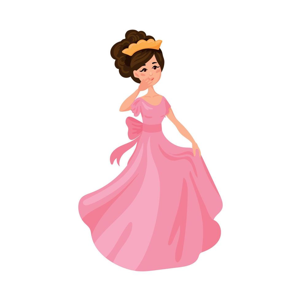 ilustrador vectorial de princesas de dibujos animados vector