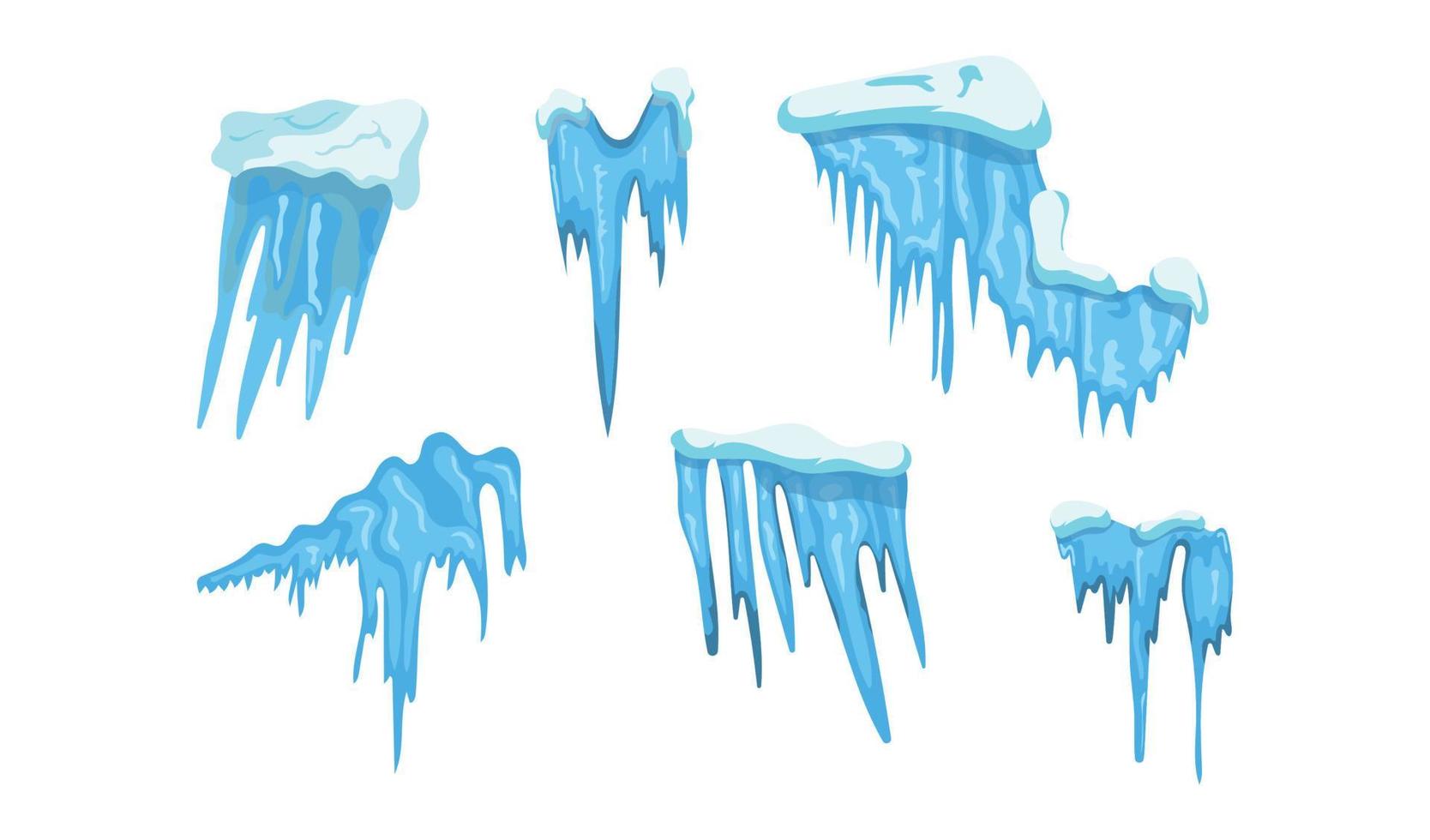 Collection of Icicles vector