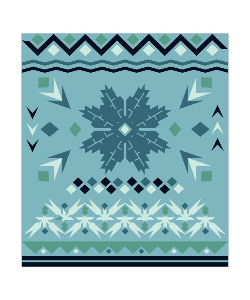 Carpet with Geometric Ornament vector