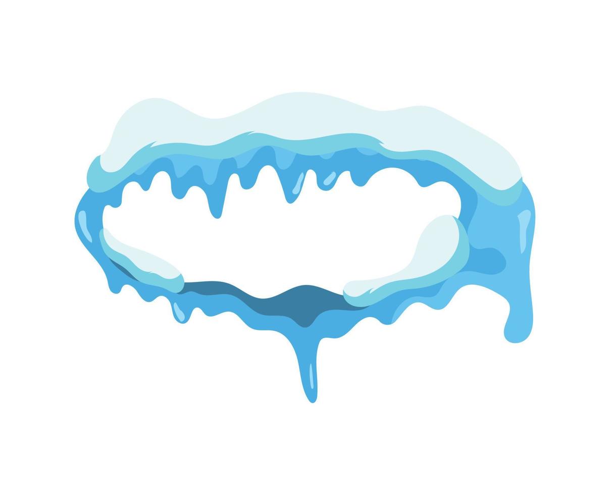 Illustration of icicles vector