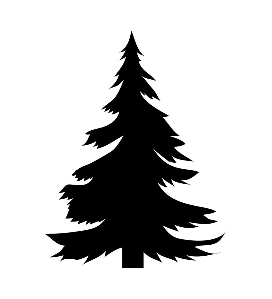 ilustrador vectorial de árbol de navidad vector