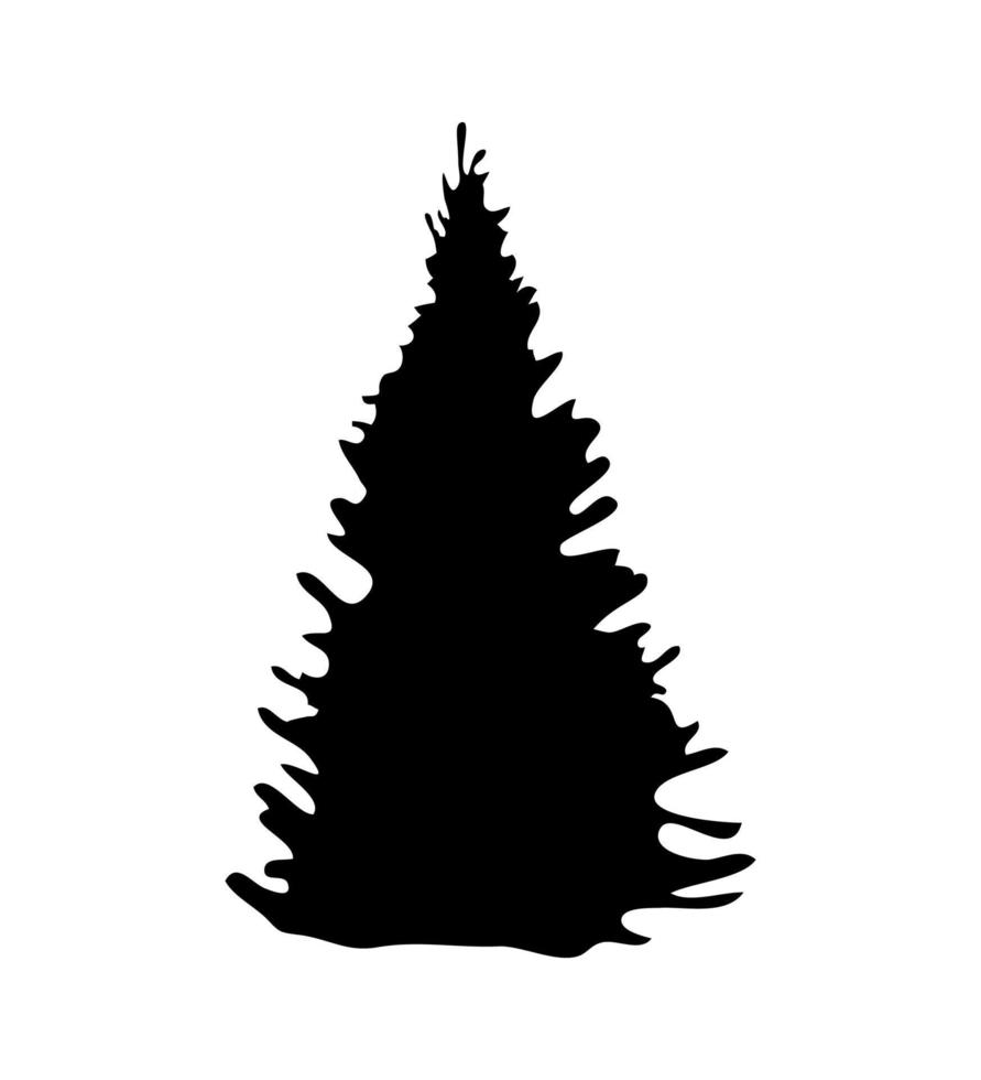 ilustrador vectorial de árbol de navidad vector